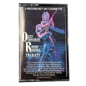 Ozzy Osbourne & Randy Rhoads Tribute 1987 Cassette Live Compilation CBS